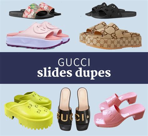 gucci fur slides dupe|gucci inspired slides.